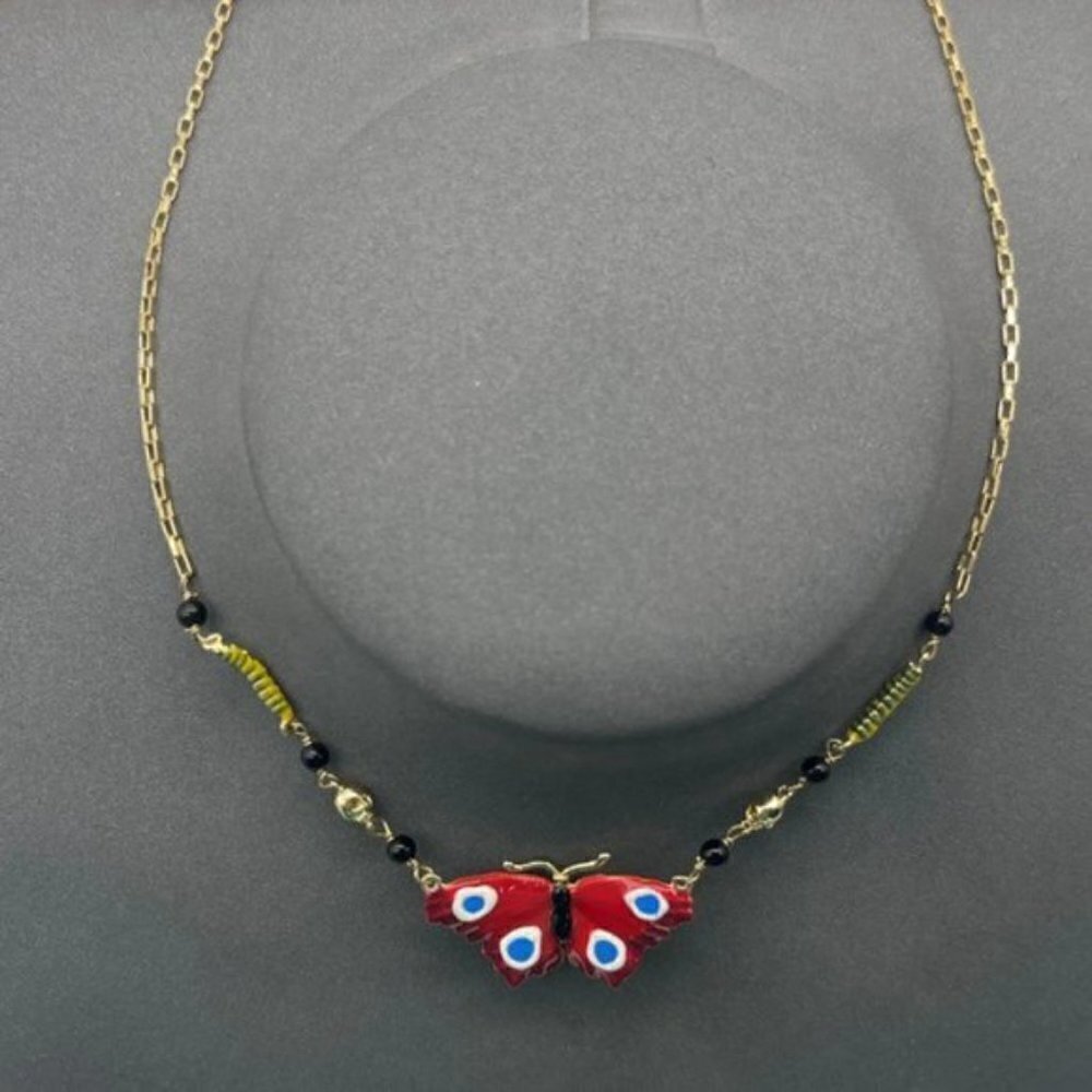 Les NEREIDES Butterfly Pendant Necklace - Picture 7 of 7